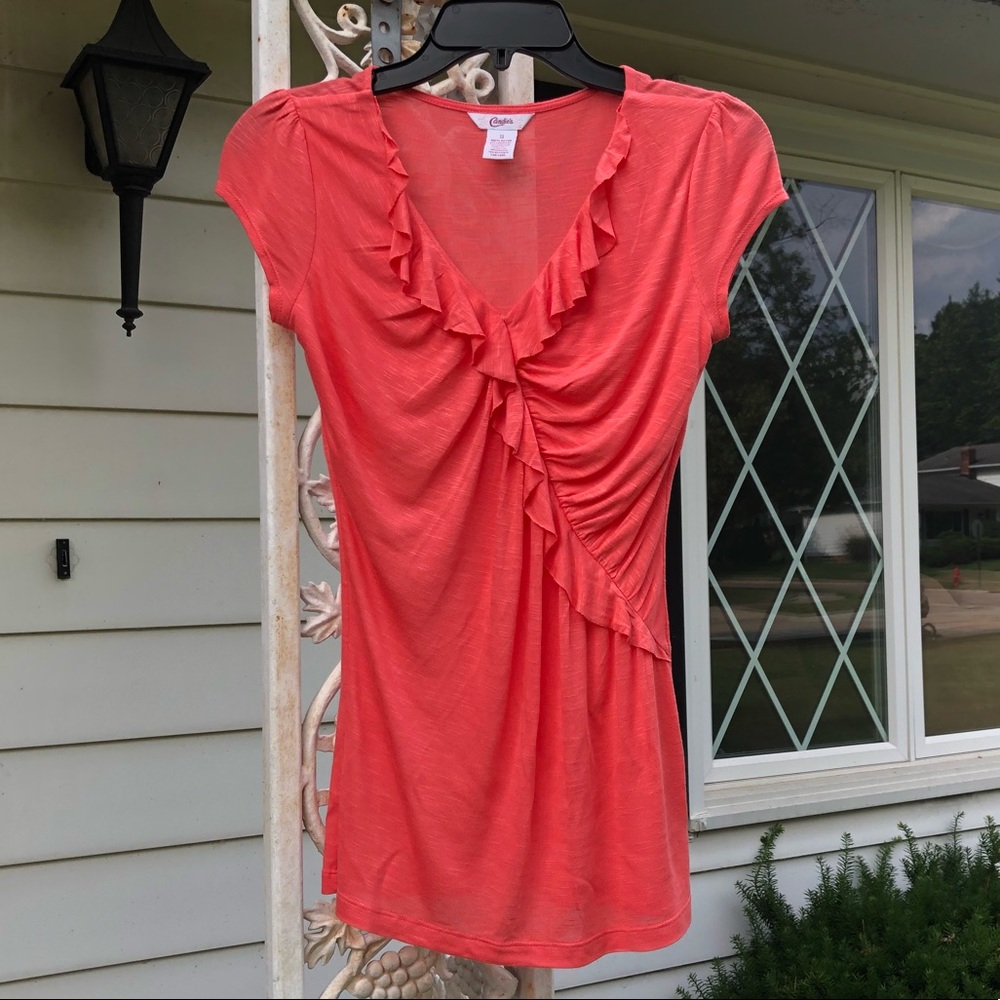 🌺Beautiful Coral Top